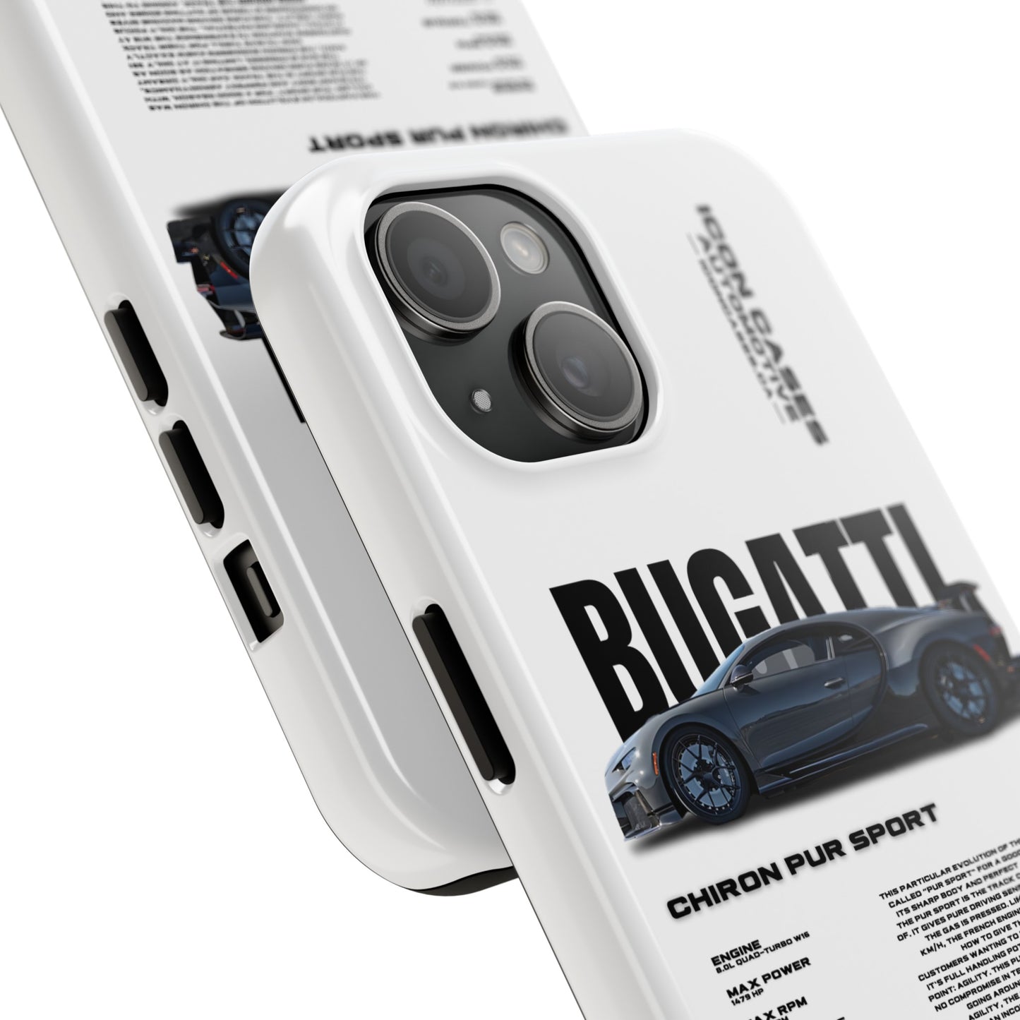 "Pur Sport" White Case Phone Case Icon Cases