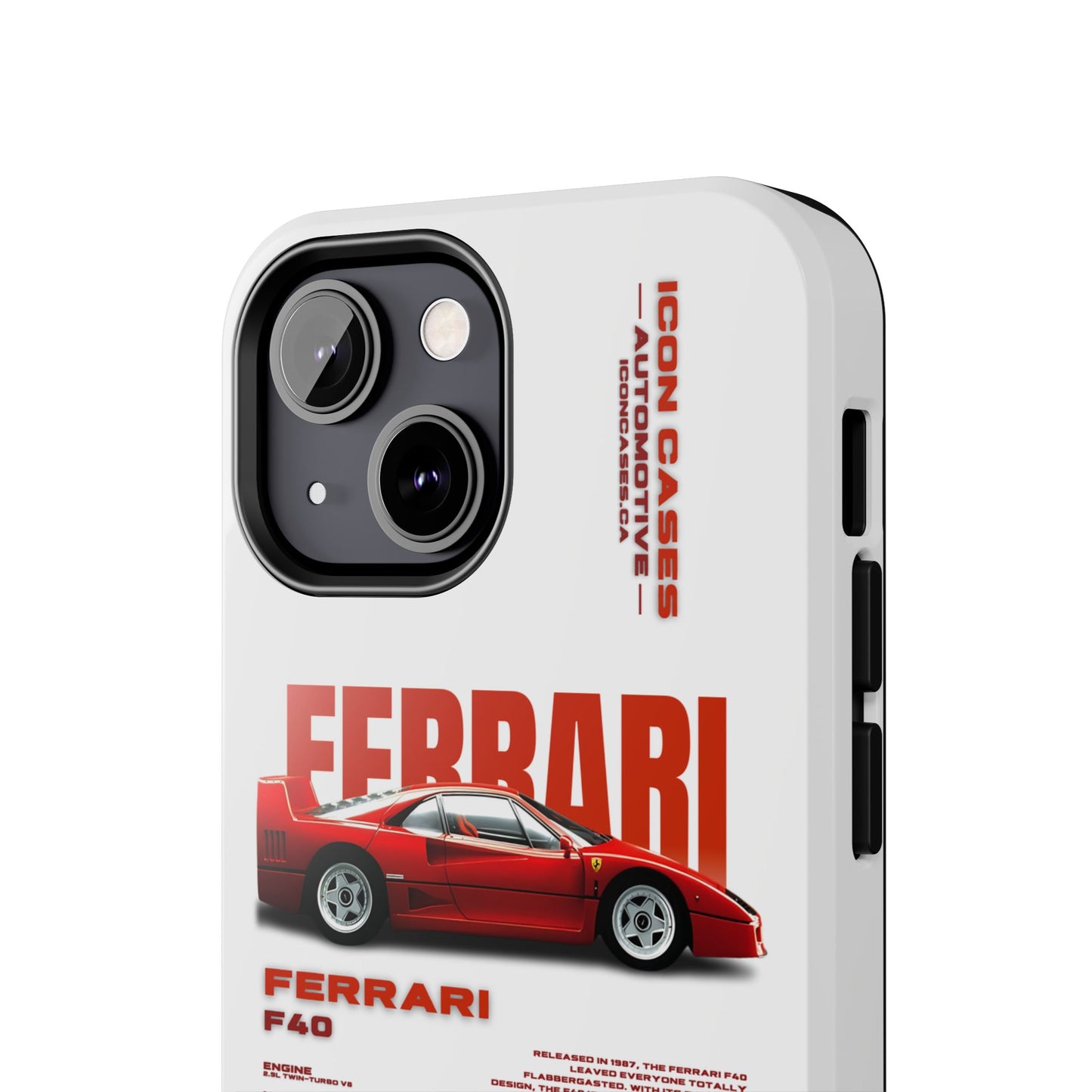 "F40" White Case Phone Case Icon Cases