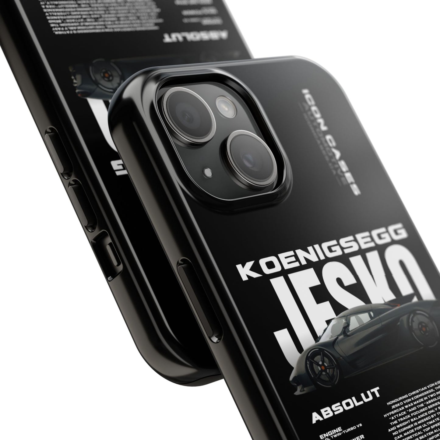 "Jesko" Black case Phone Case Icon Cases