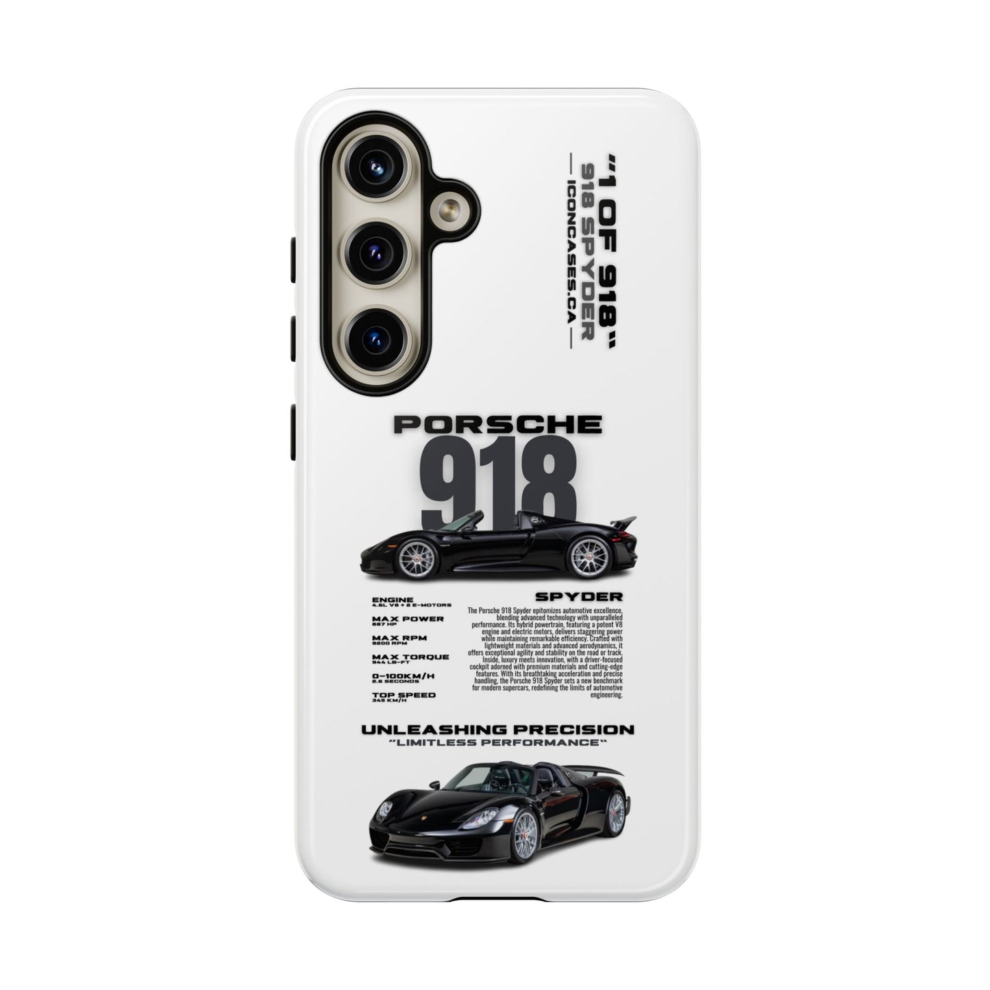 "918 spyder" hard case - samsung Phone Case Icon Cases