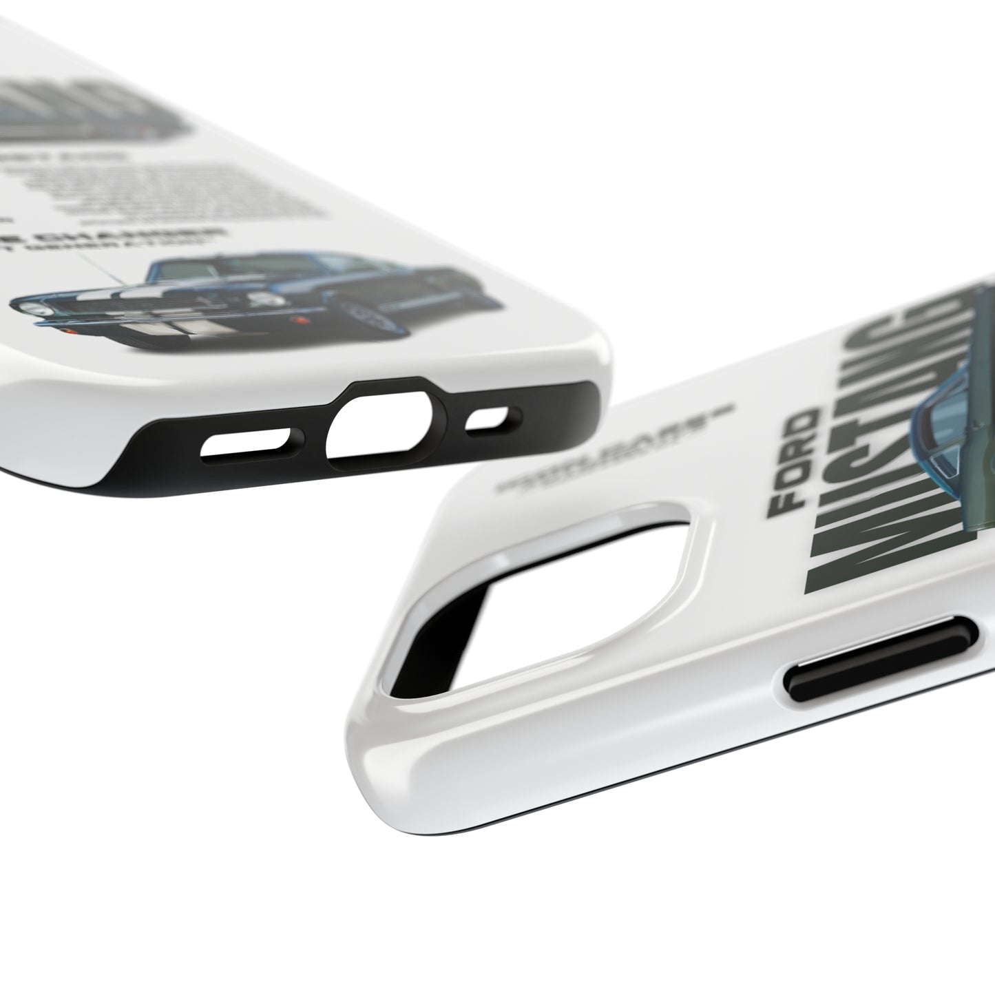 "Mustang" White Case Phone Case Icon Cases