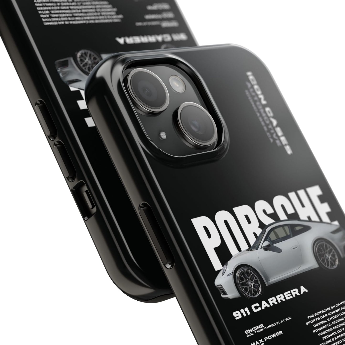 "992 carrera" Black Case Phone Case Icon Cases