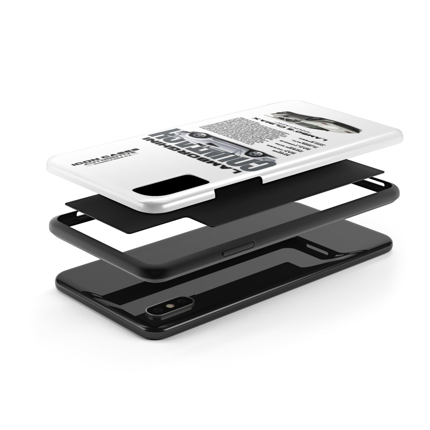 "Countach" White Case Phone Case Icon Cases