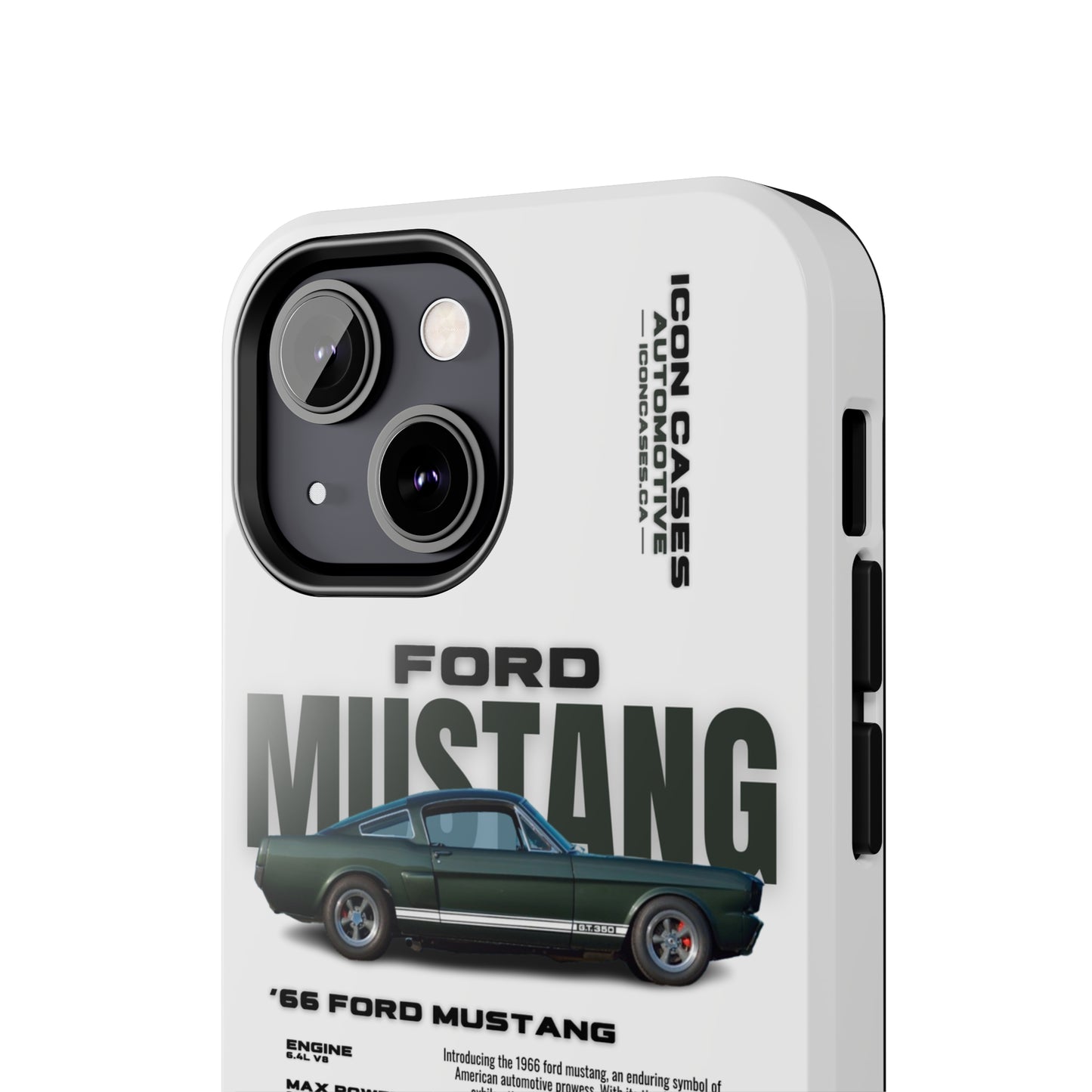"Mustang" White Case Phone Case Icon Cases