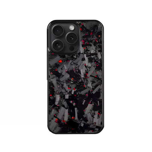Red Forged Carbon Fiber | iPhone Case | Magsafe  Icon Cases