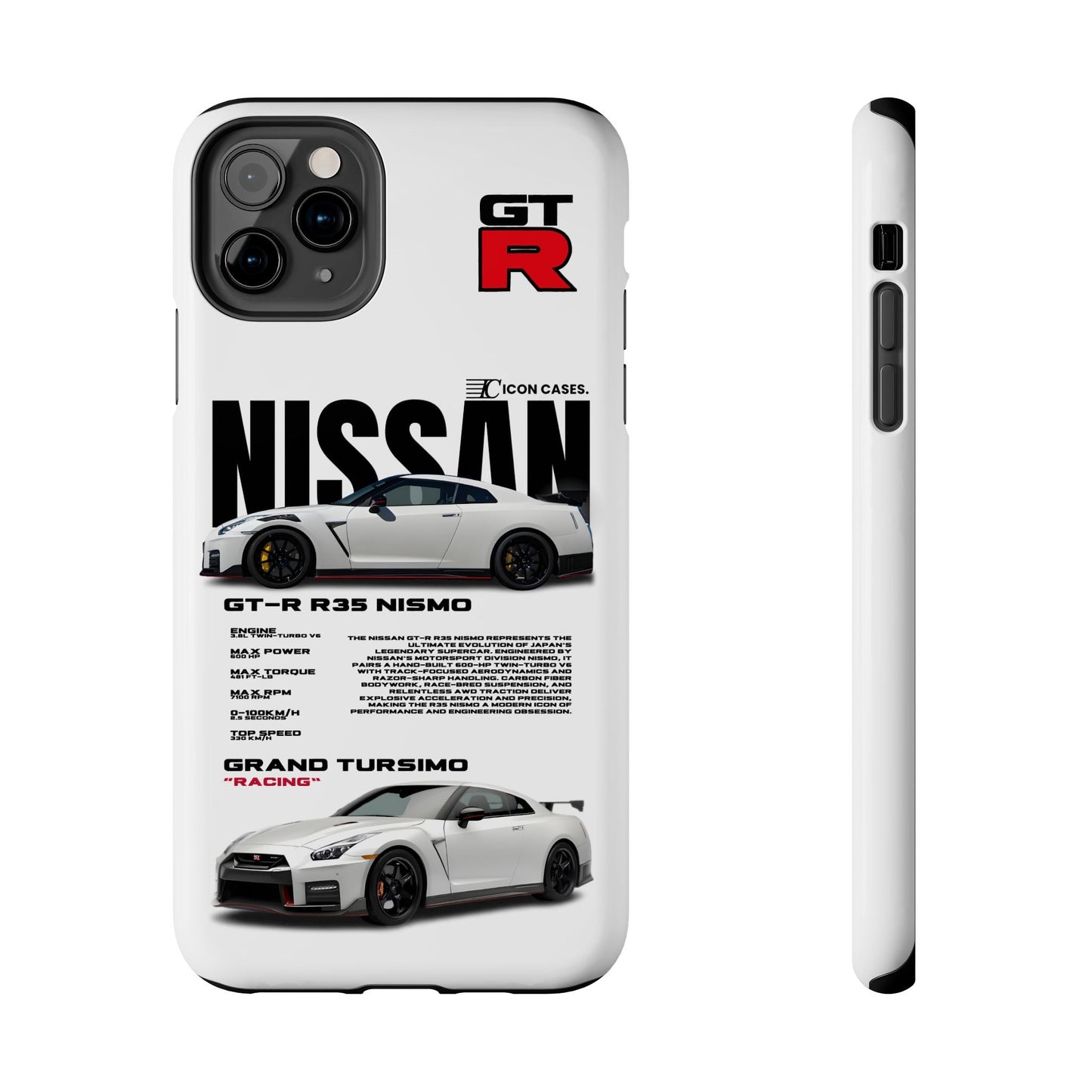 "GTR R35" white case Phone Case Icon Cases