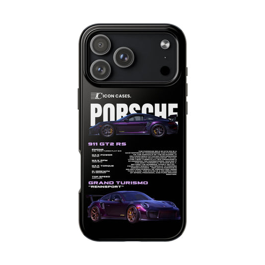 "Purple GT2RS" Black Case