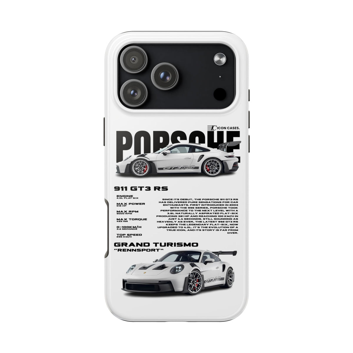 "GT3 RS" white case
