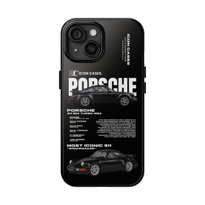 "964 Turbo" black case Phone Case Icon Cases