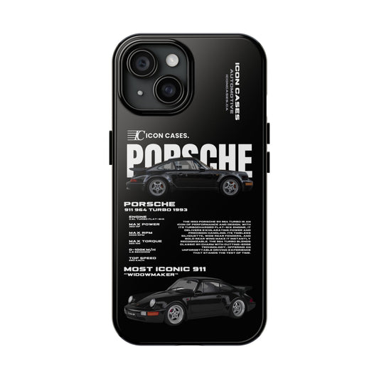 "964 Turbo" black case Phone Case Icon Cases