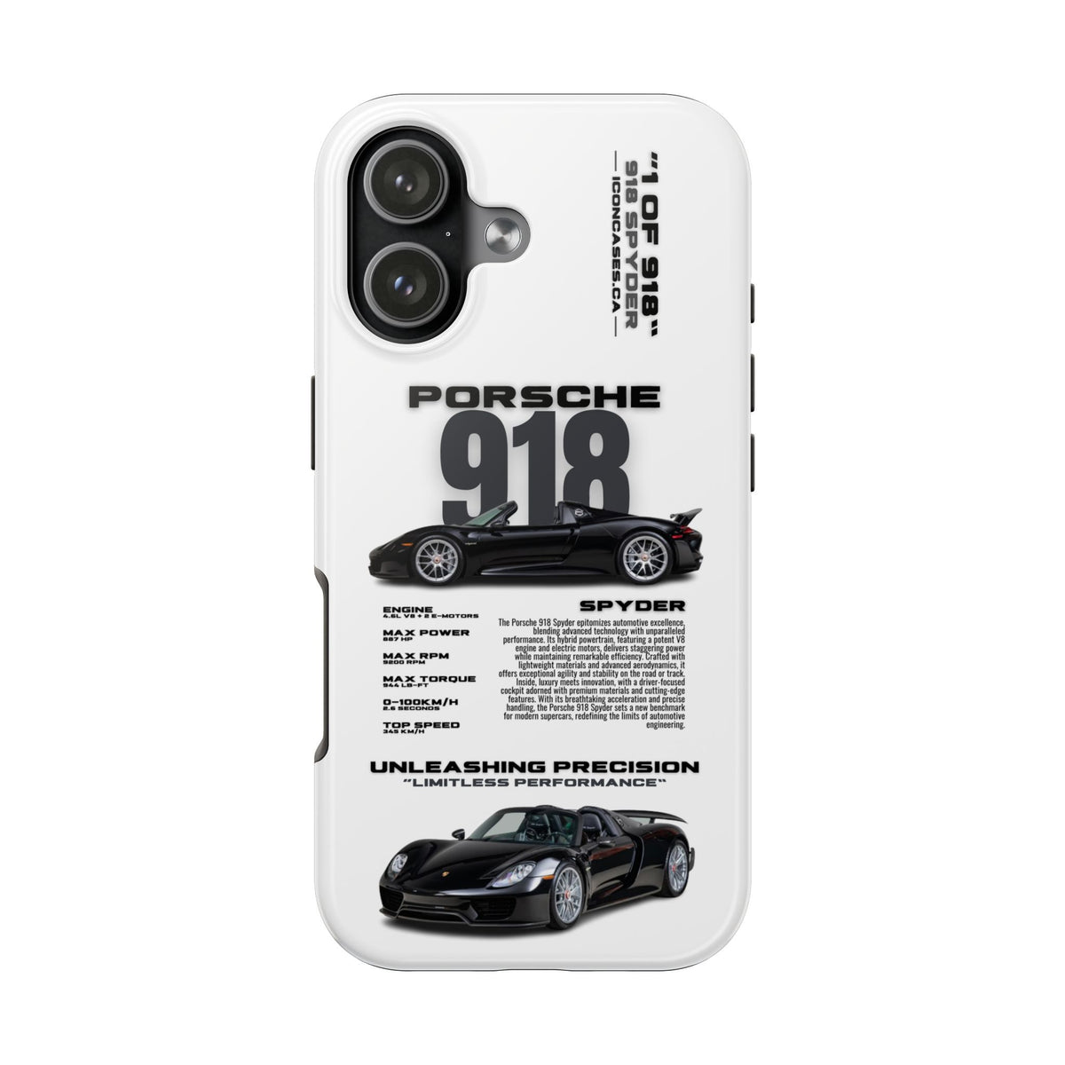 "918 spyder" White Case