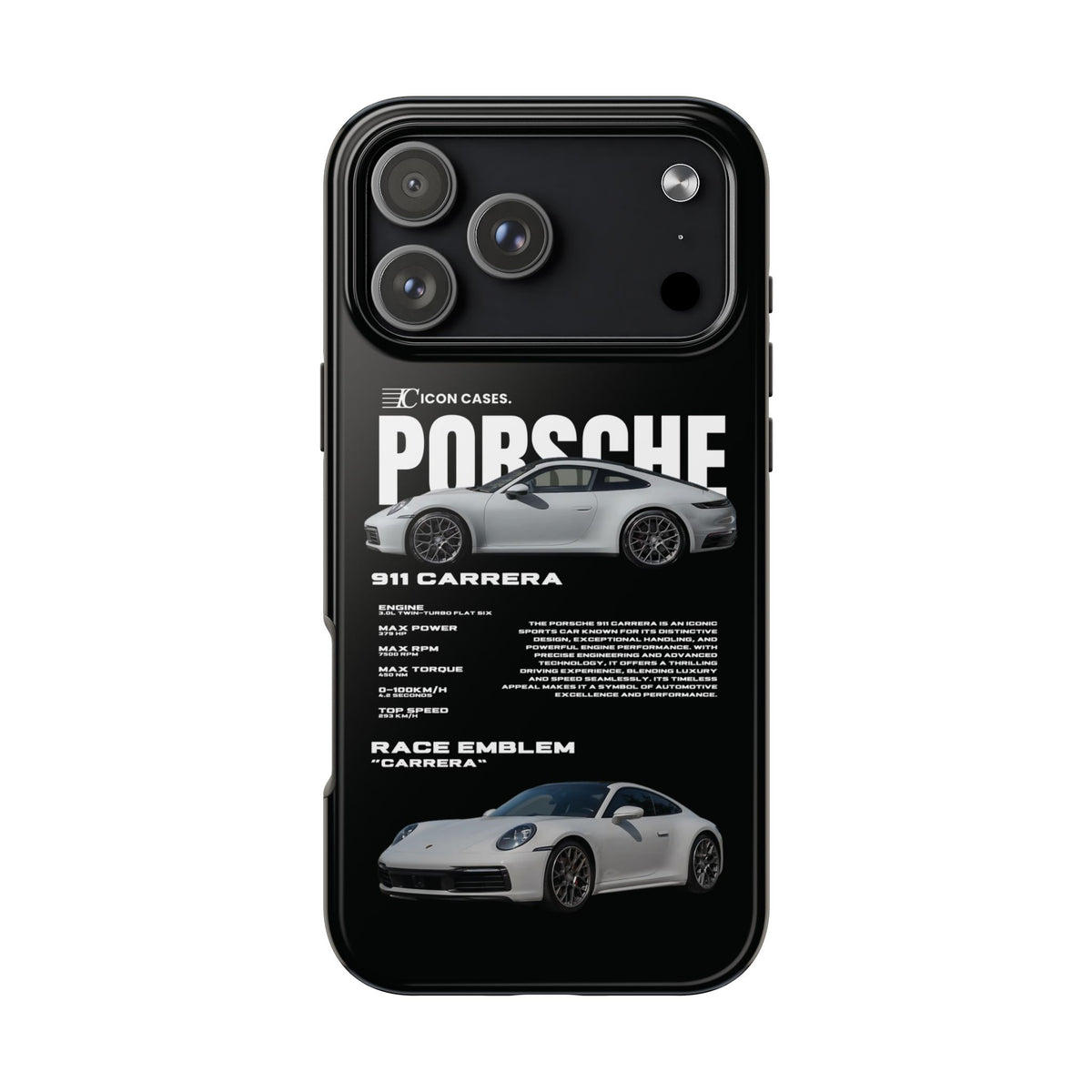 "992 carrera" Black Case