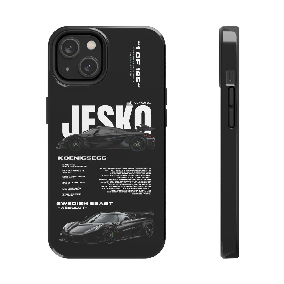 "Jesko" Black case