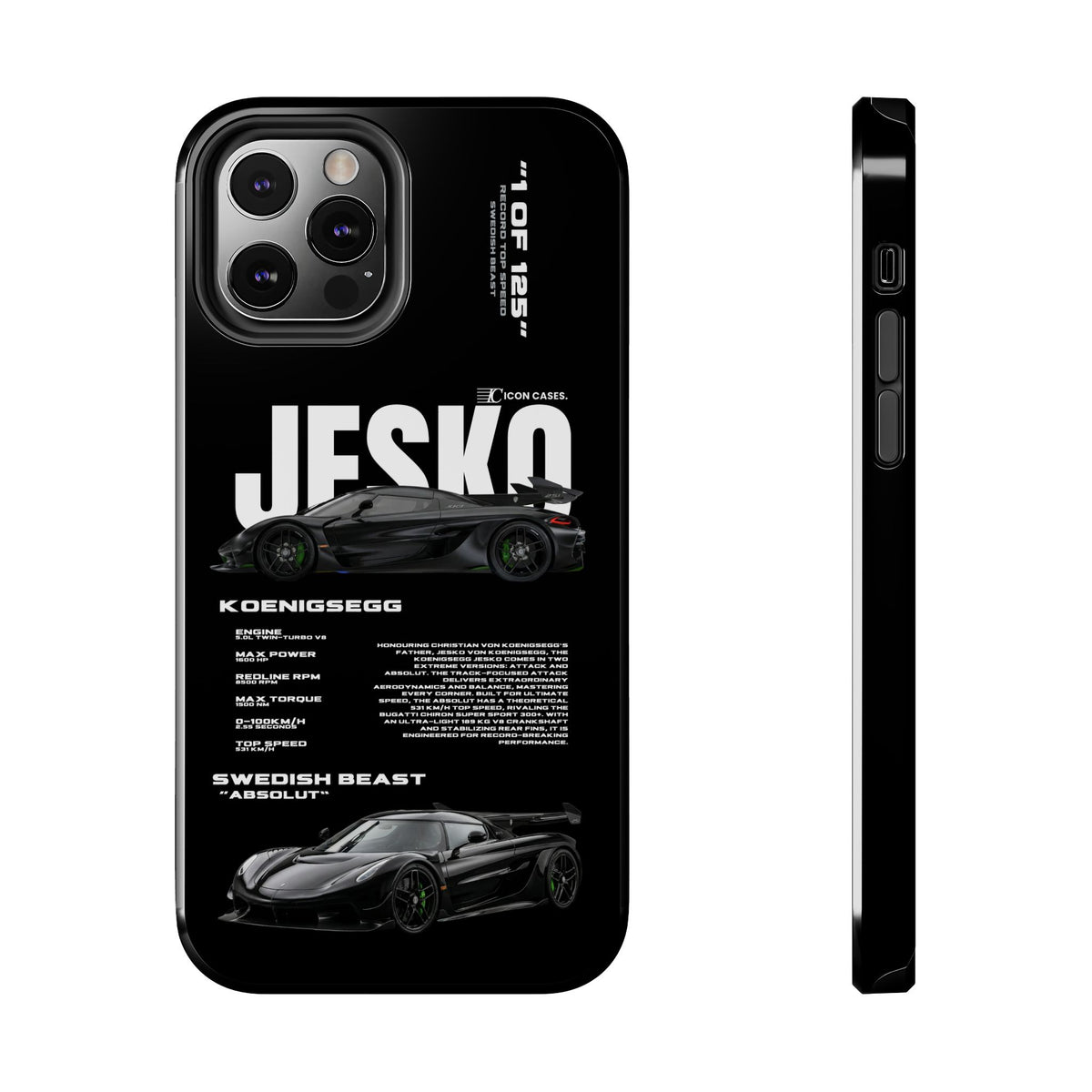 "Jesko" Black case