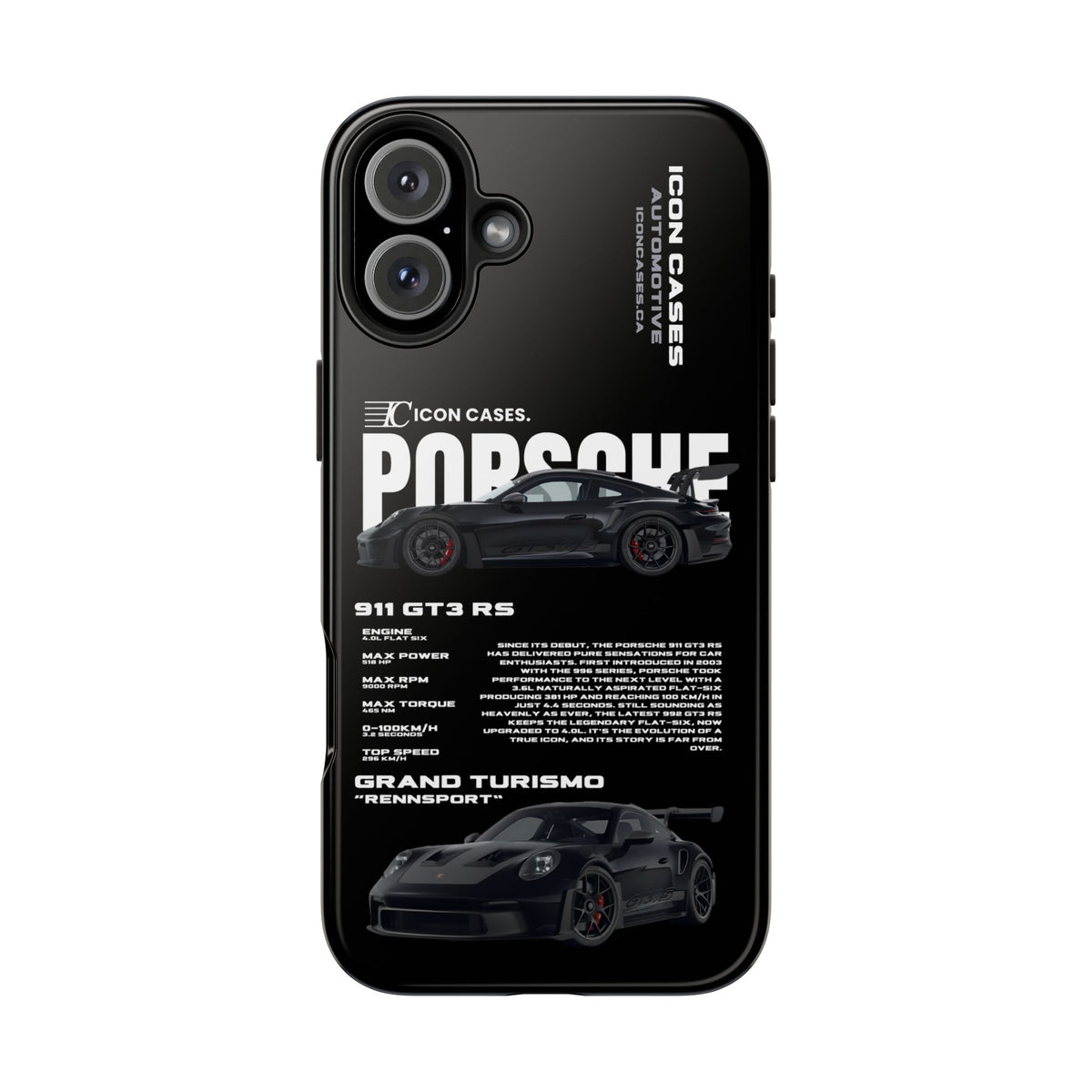 "GT3RS" black case
