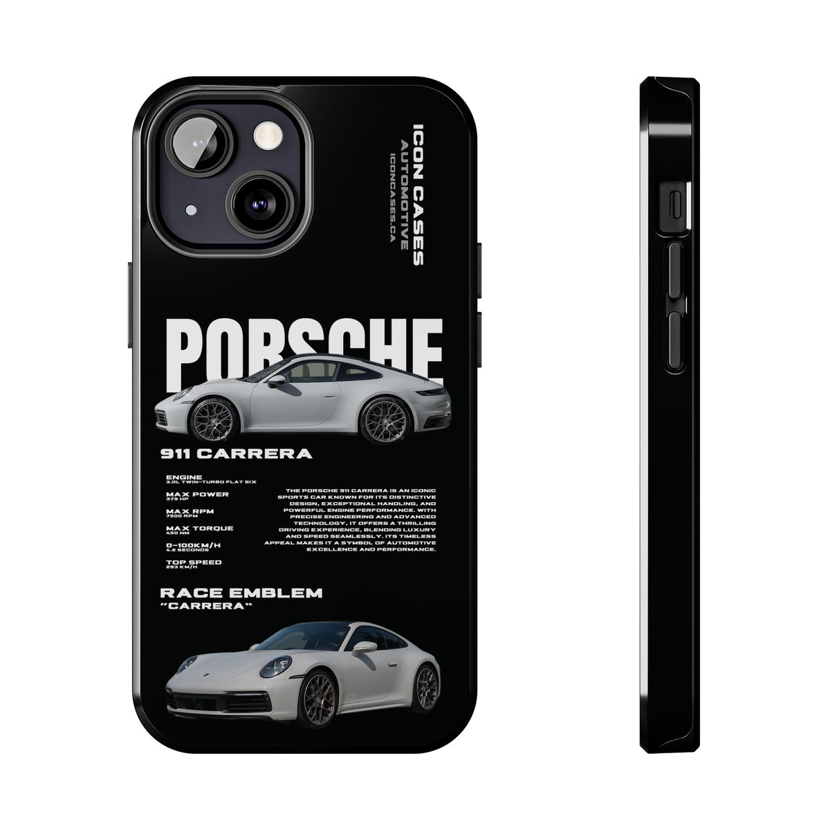 "992 carrera" Black Case