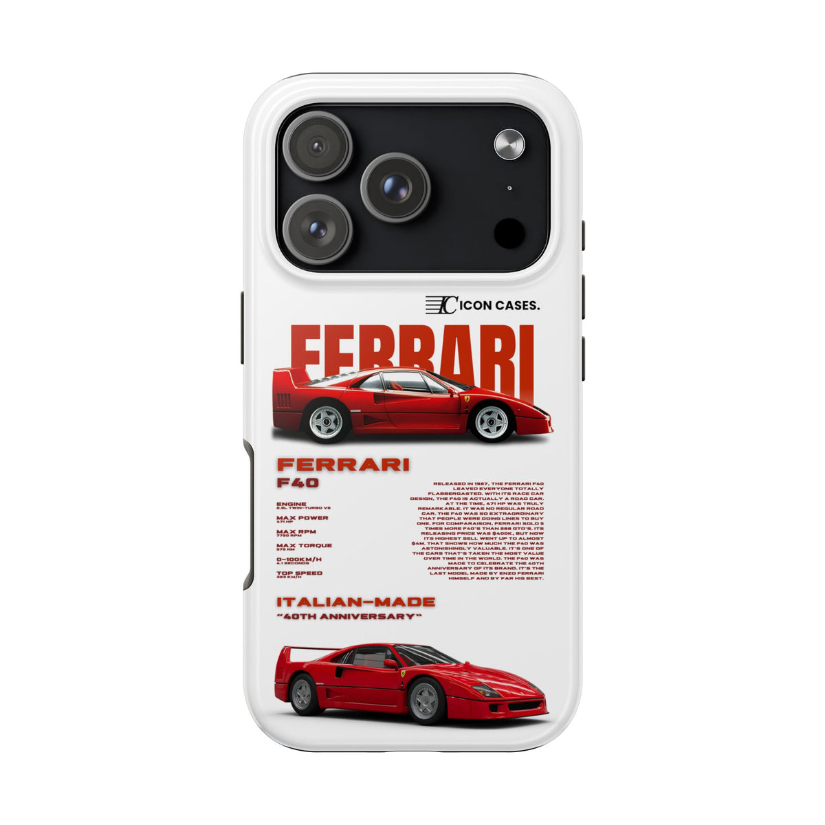 "F40" White Case