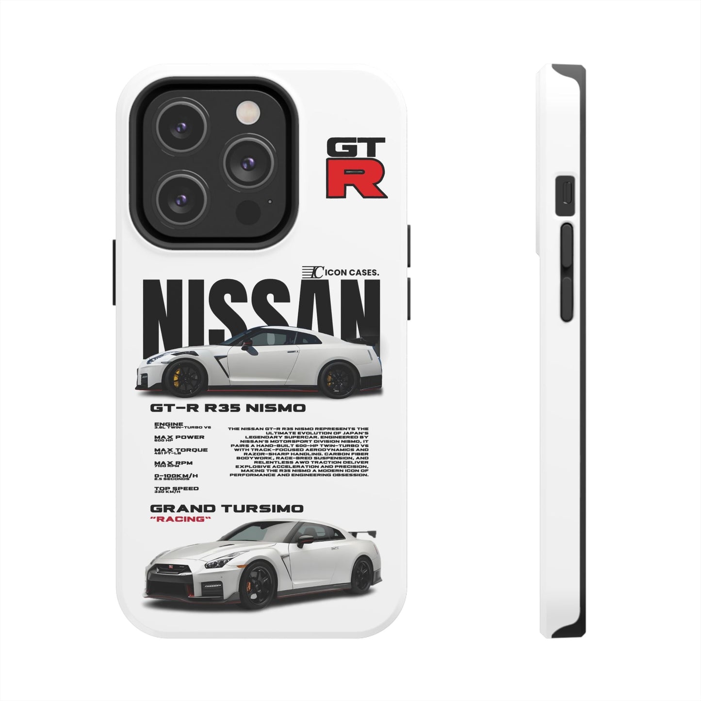 "GTR R35" white case Phone Case Icon Cases
