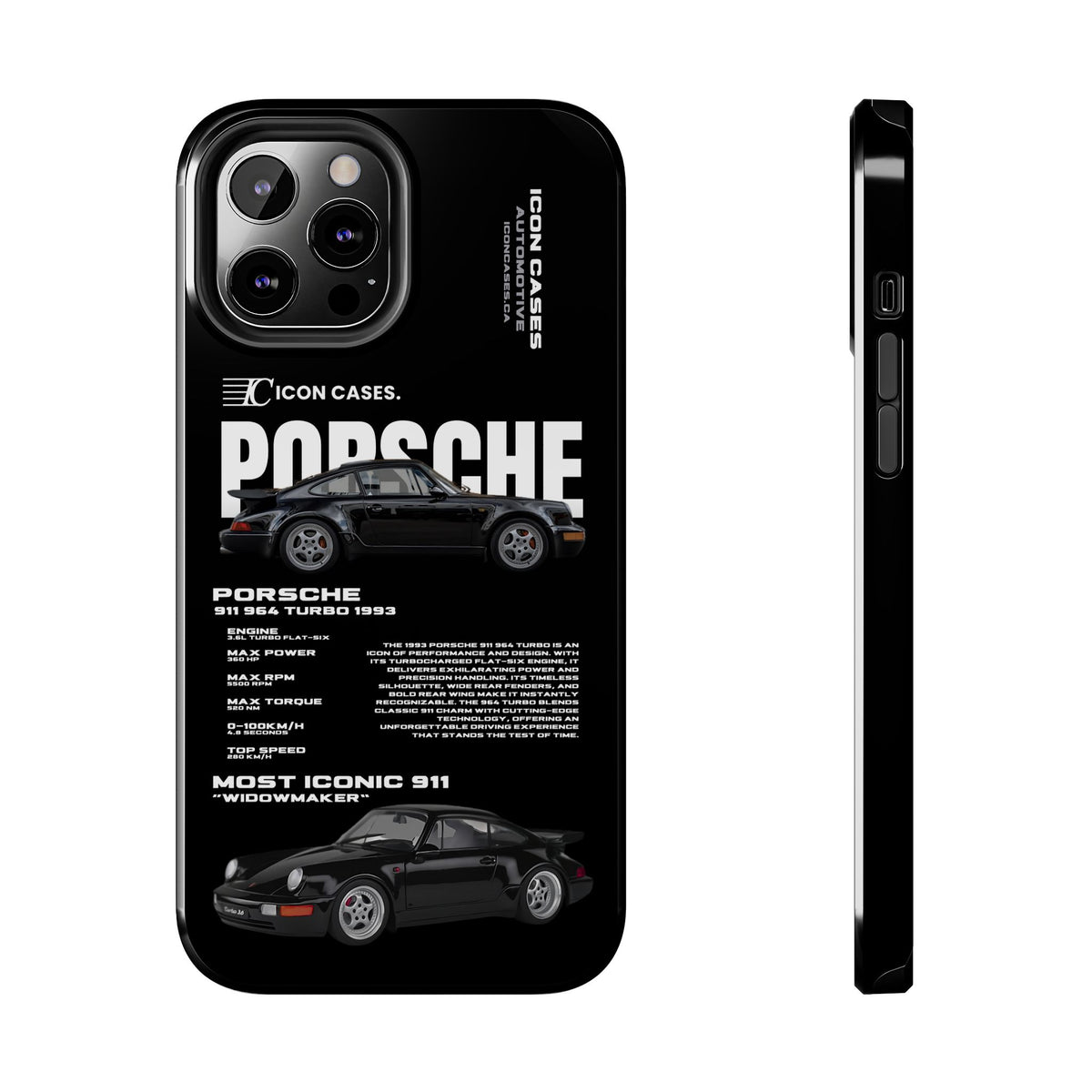 "964 Turbo" black case