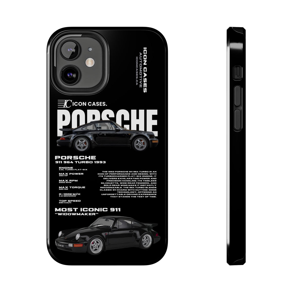 "964 Turbo" black case