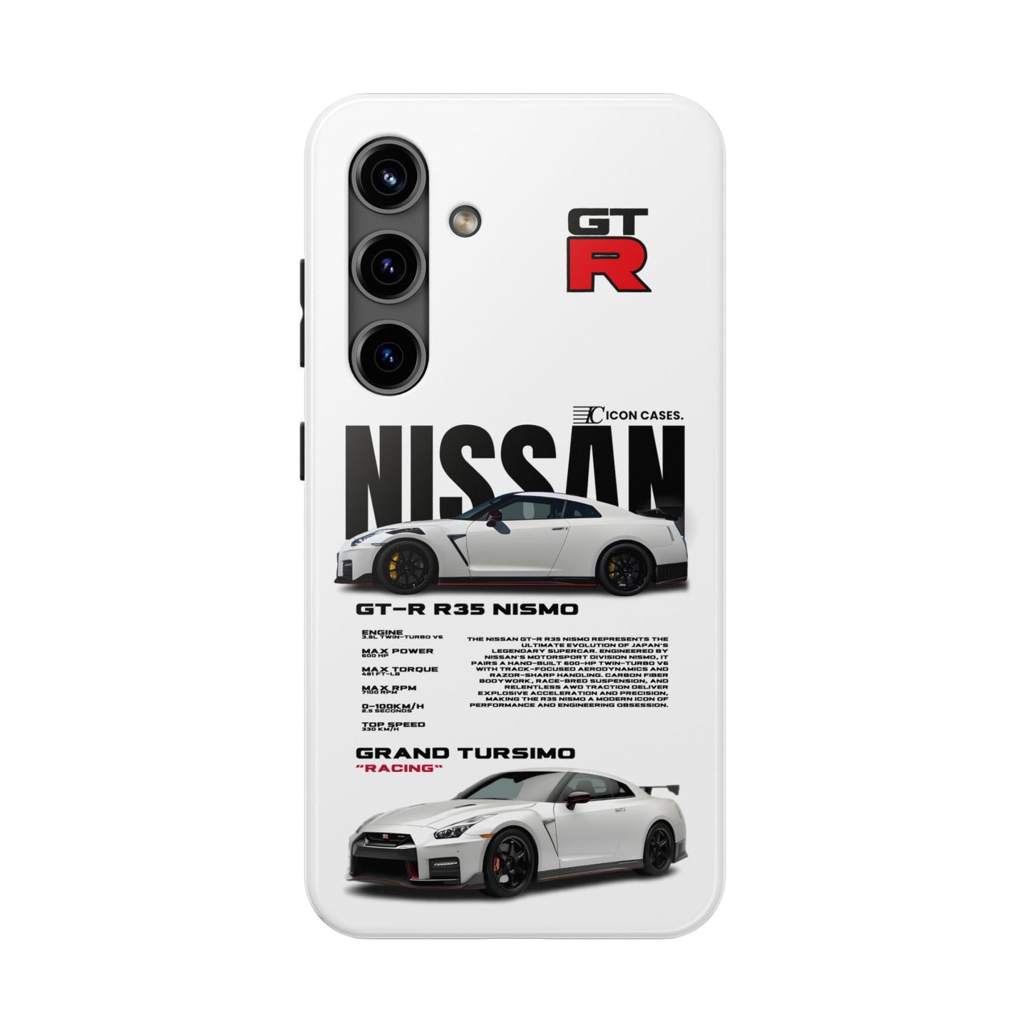 "GTR R35" white case Phone Case Icon Cases