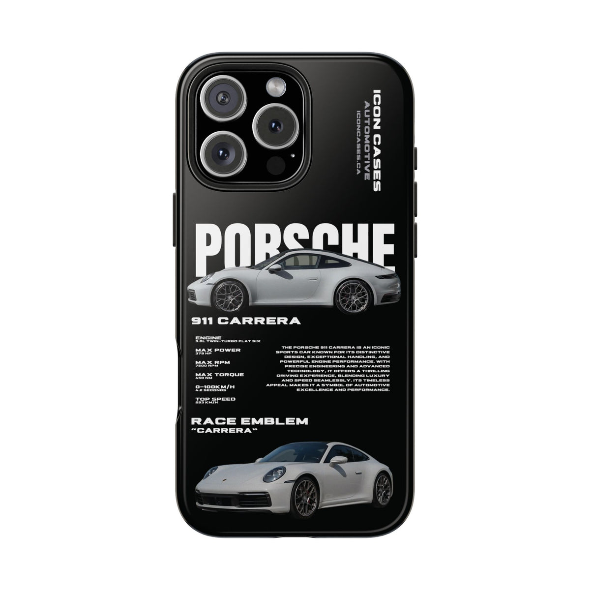 "992 carrera" Black Case