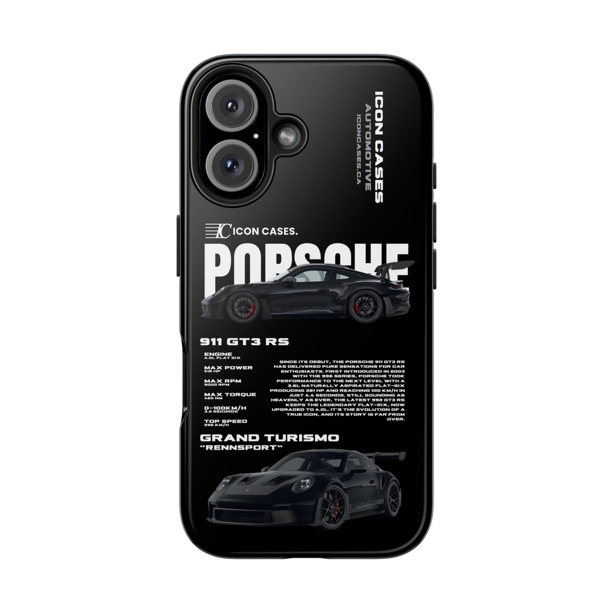"GT3RS" black case