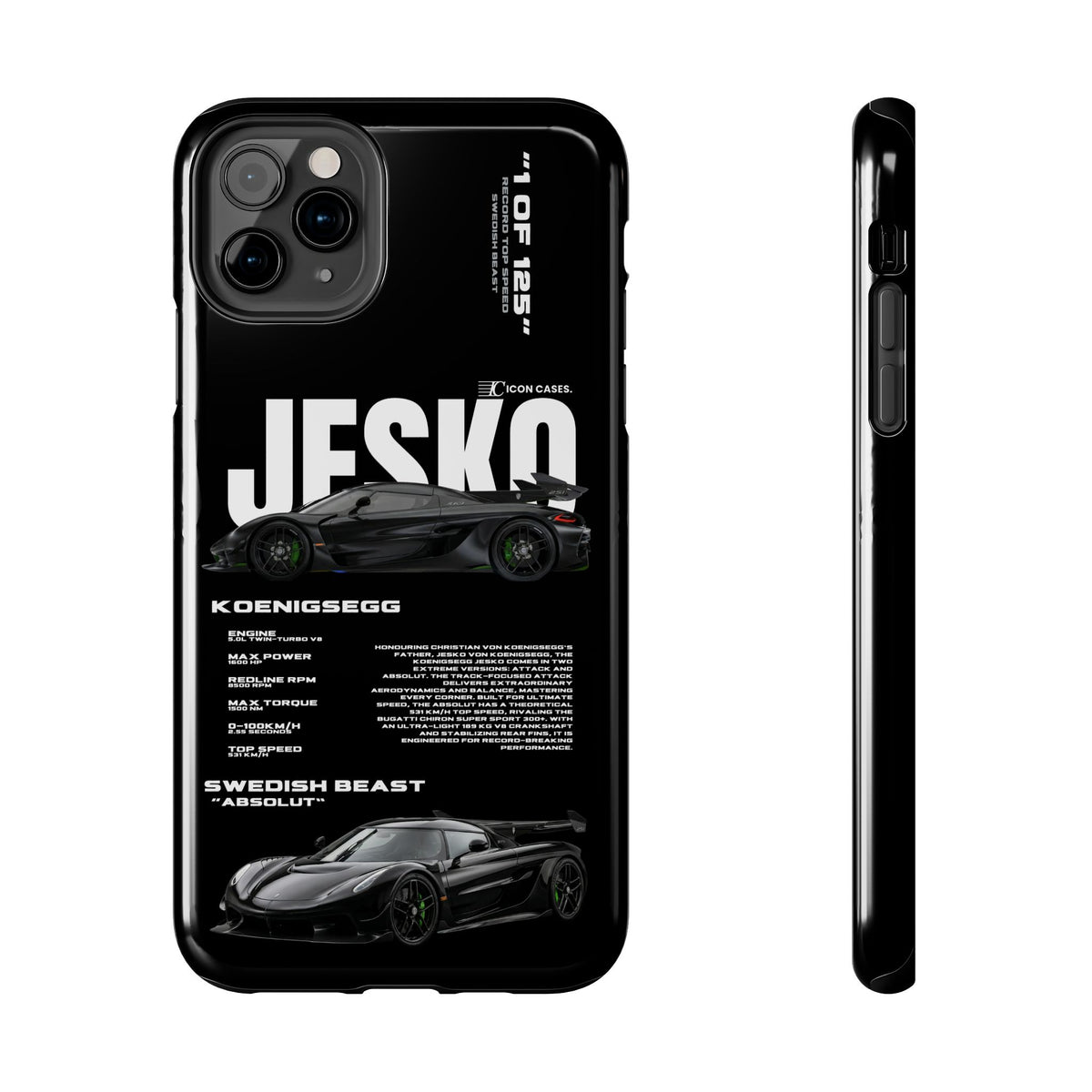"Jesko" Black case
