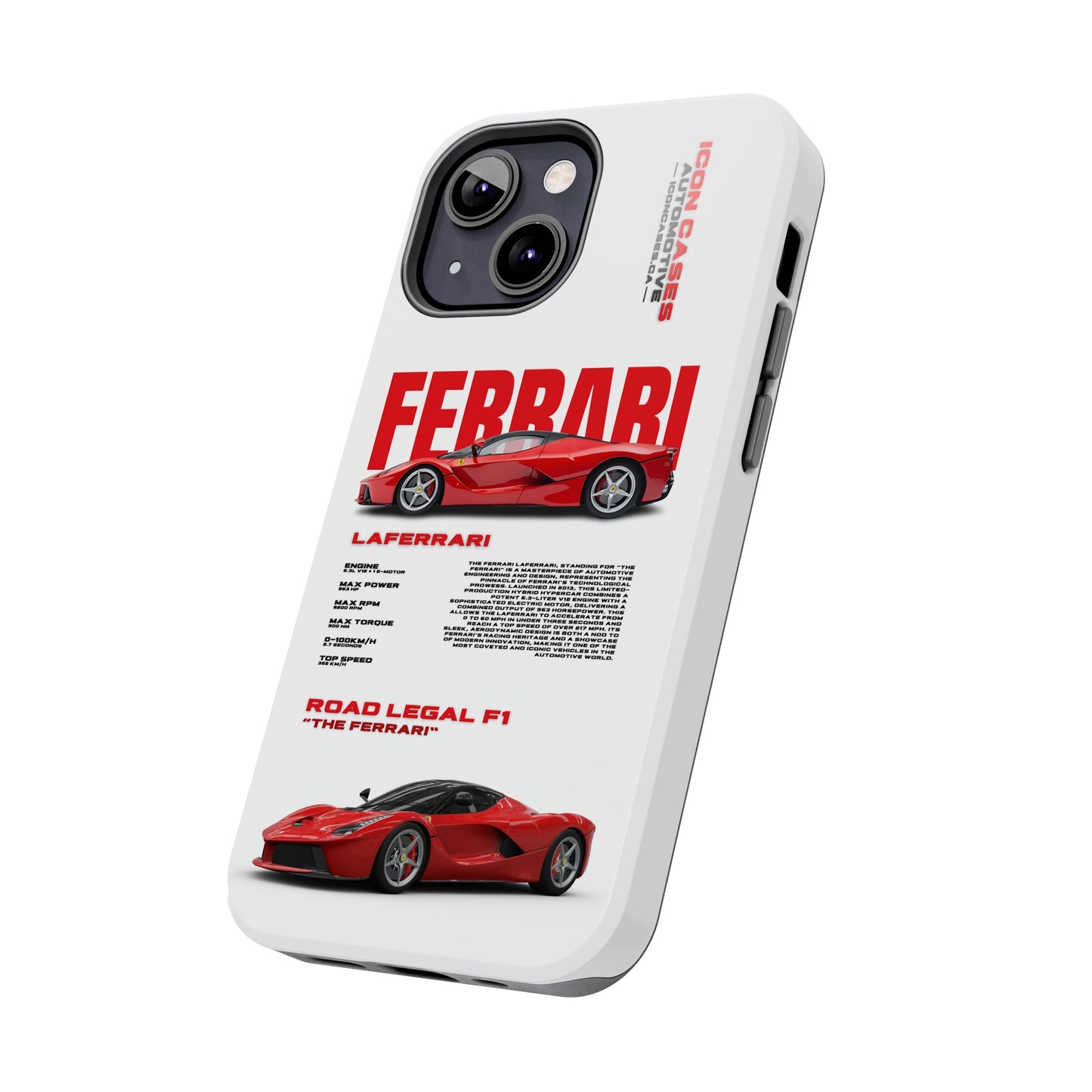 "Laferrari" White Case Phone Case Icon Cases