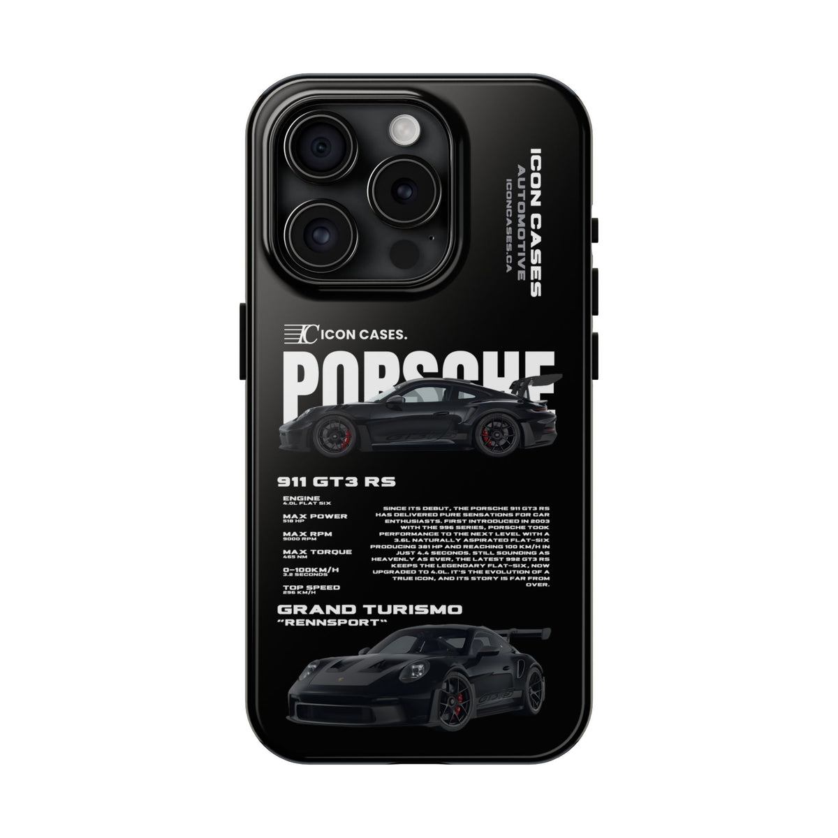 "GT3RS" black case