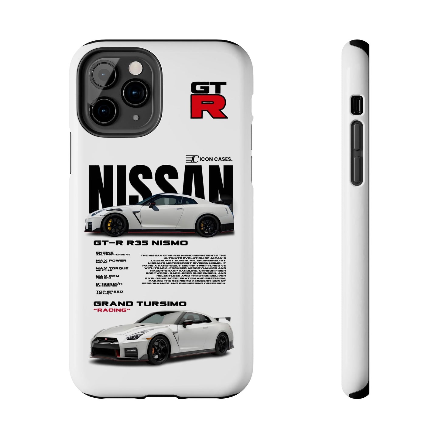"GTR R35" white case Phone Case Icon Cases