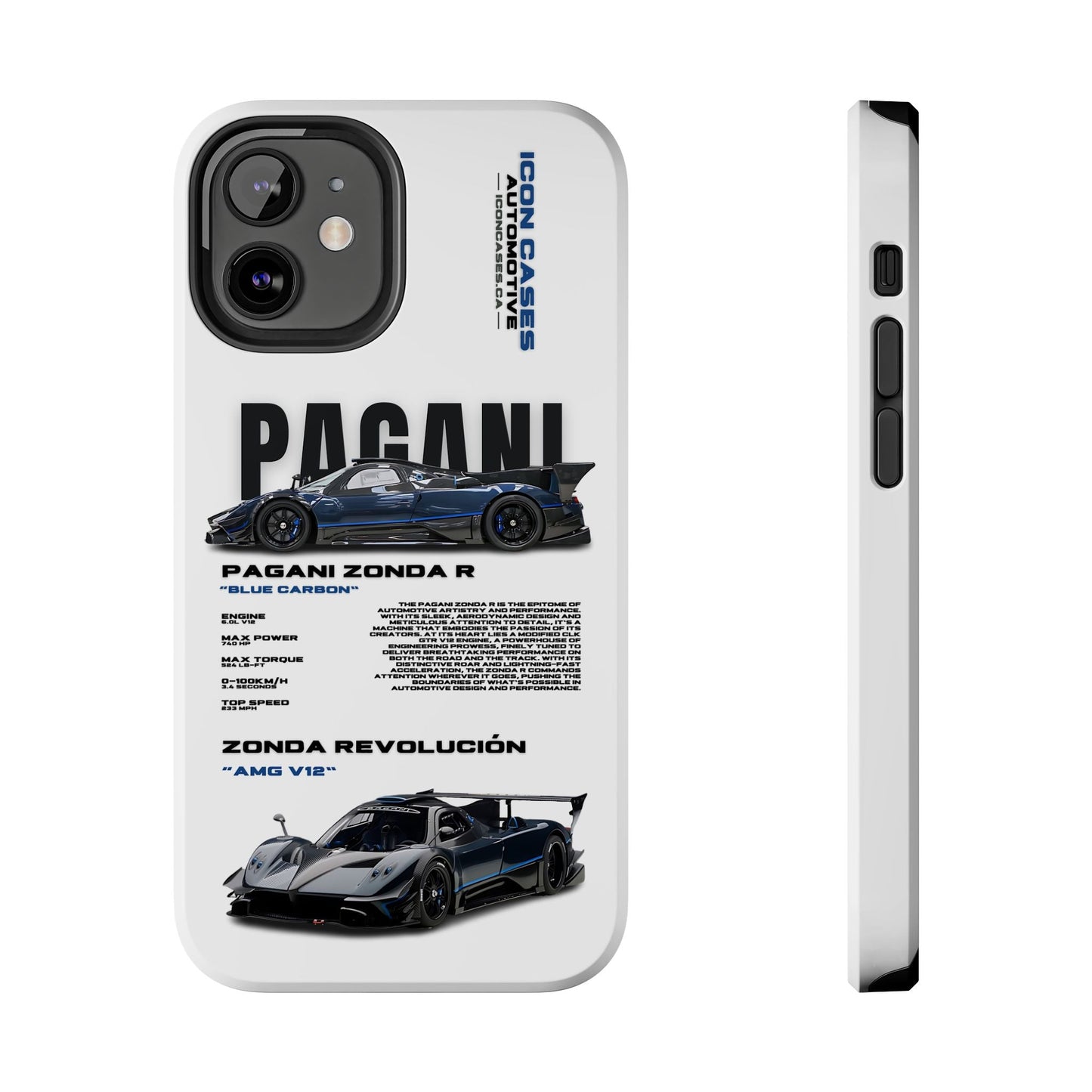 "Zonda R" White Case Phone Case Icon Cases