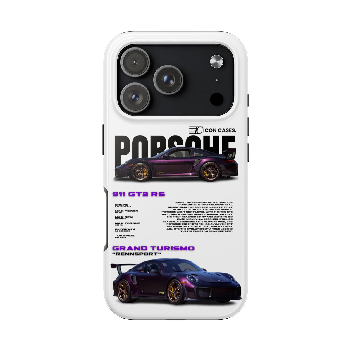 "Purple GT2RS" White Case