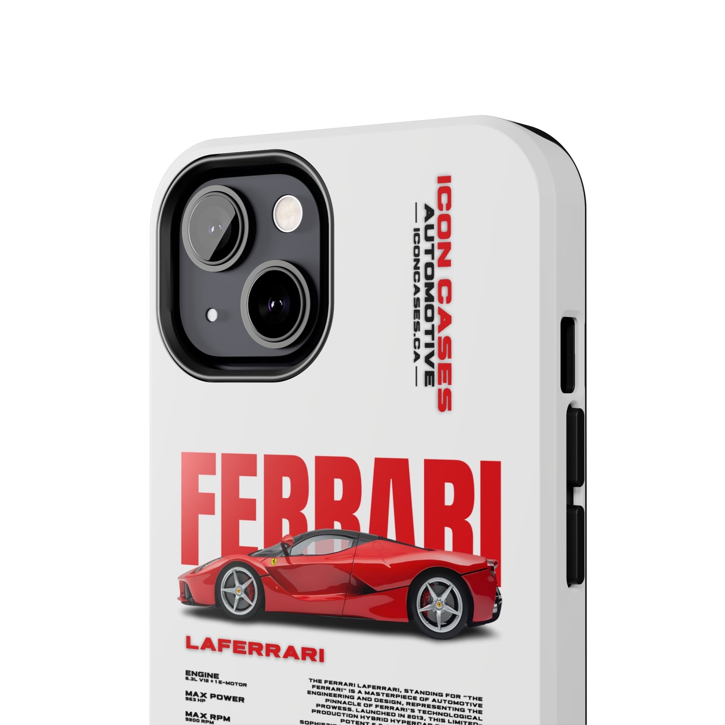 "Laferrari" White Case Phone Case Icon Cases