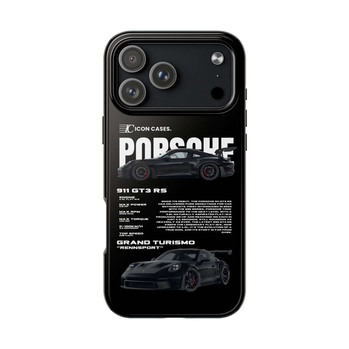 "GT3RS" black case