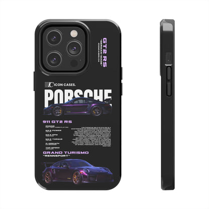 "Purple GT2RS" Black Case