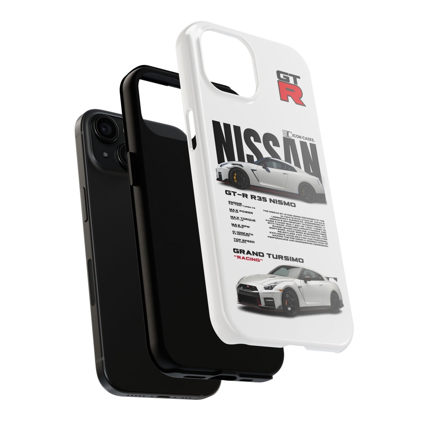 "GTR R35" white case Phone Case Icon Cases