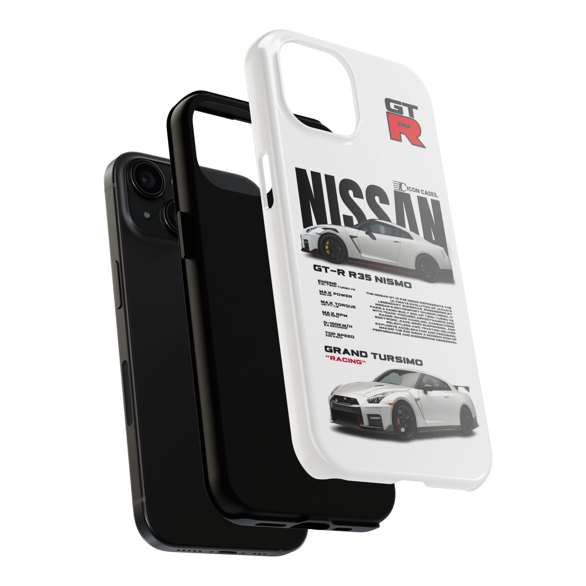 "GTR R35" white case Phone Case Icon Cases