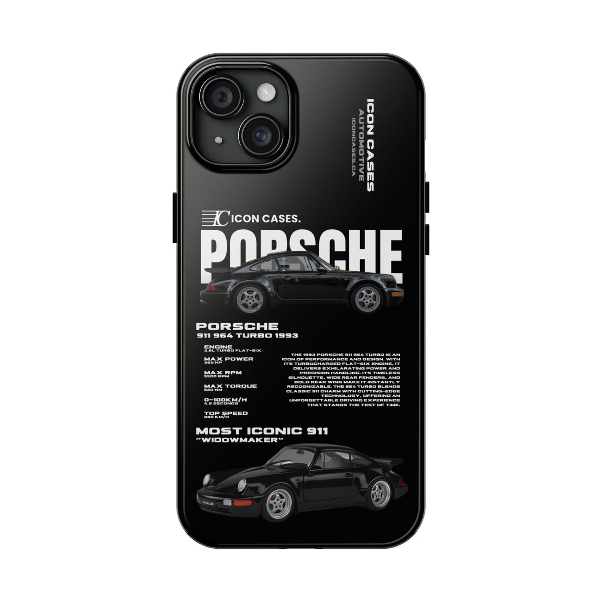 "964 Turbo" black case