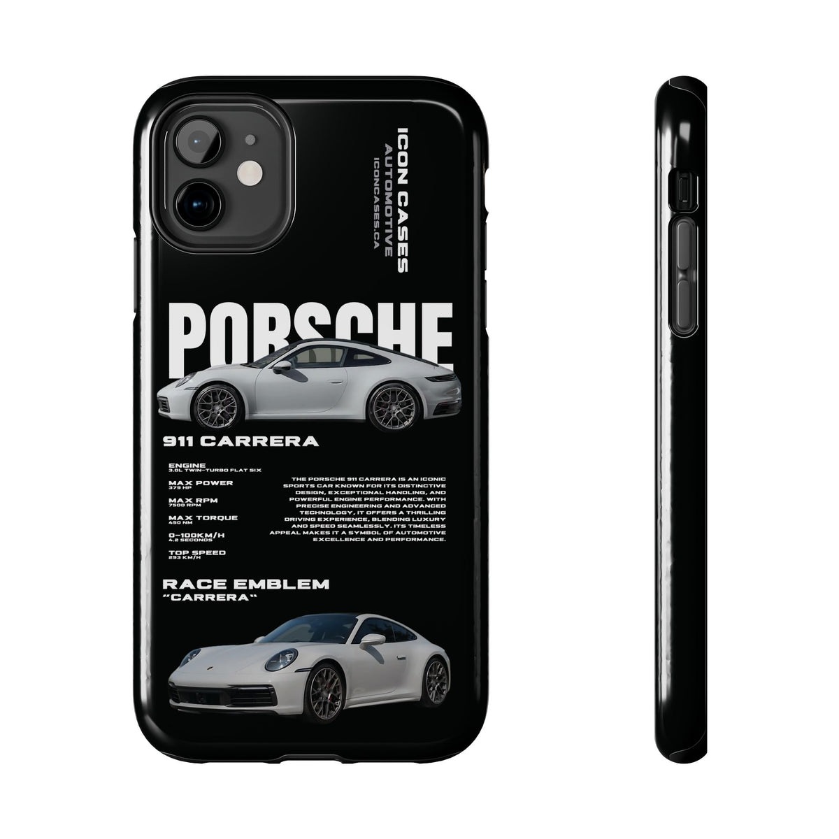 "992 carrera" Black Case