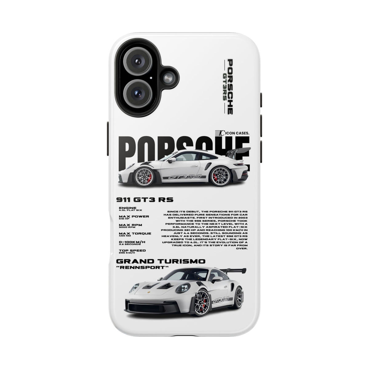 "GT3 RS" white case
