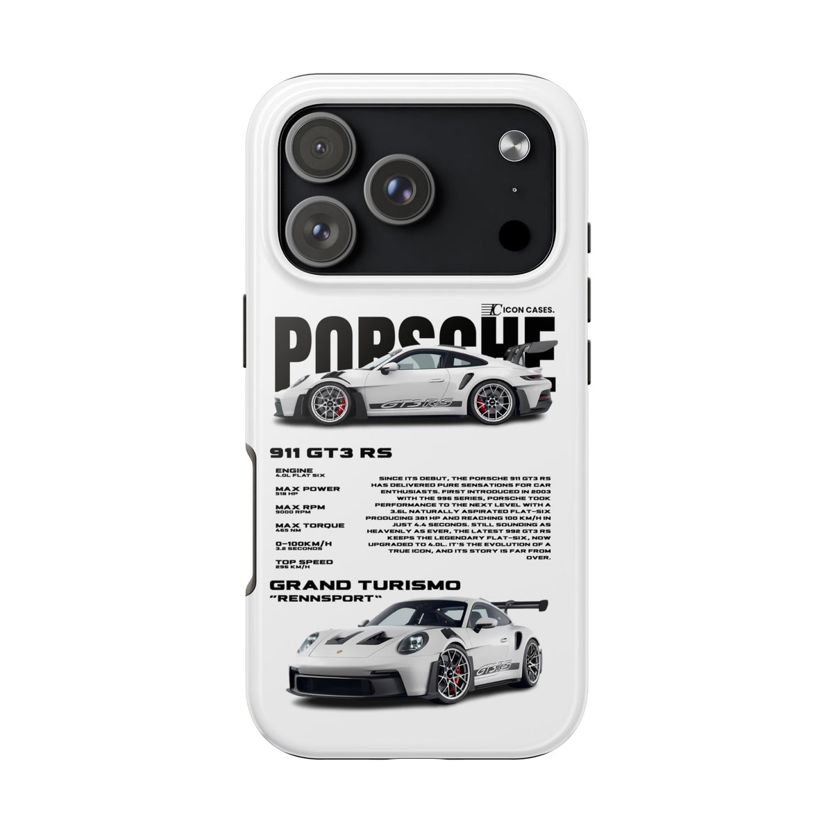"GT3 RS" white case