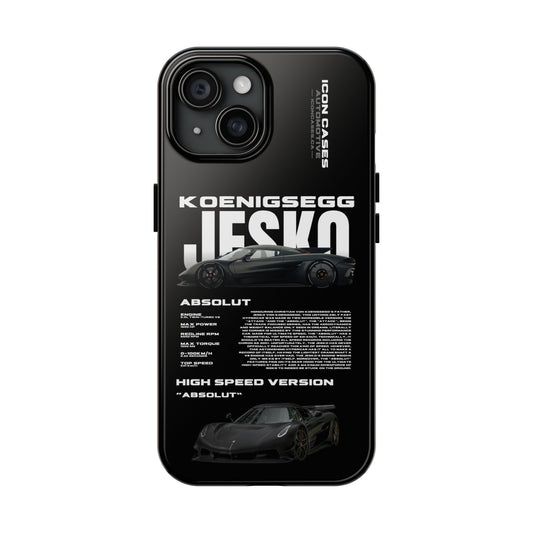 "Jesko" Black case Phone Case Icon Cases