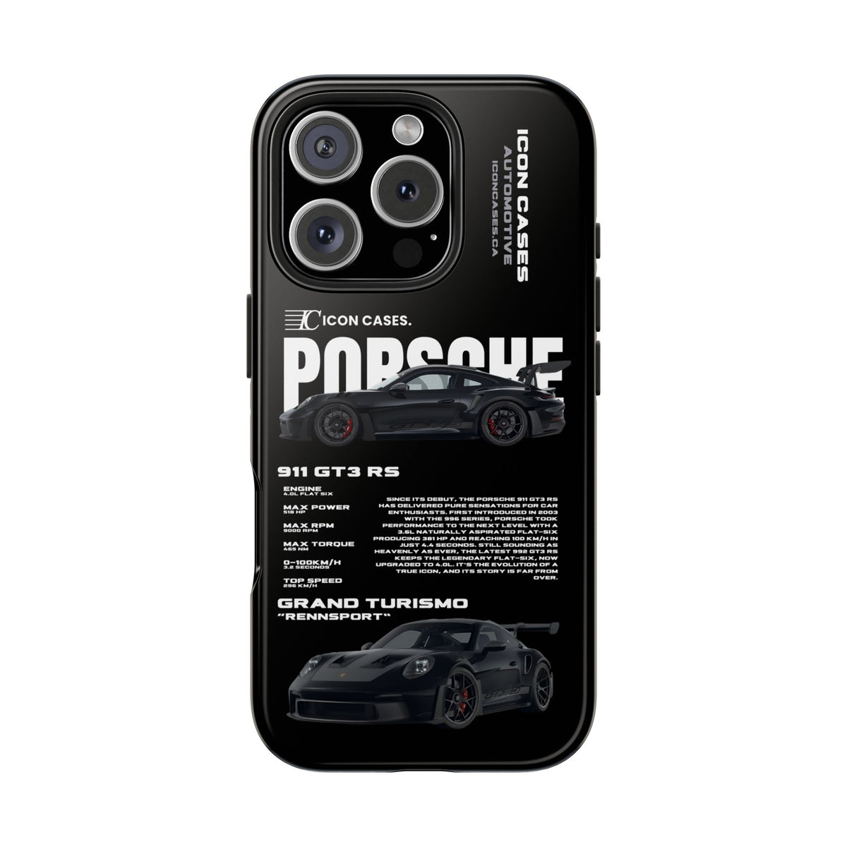"GT3RS" black case