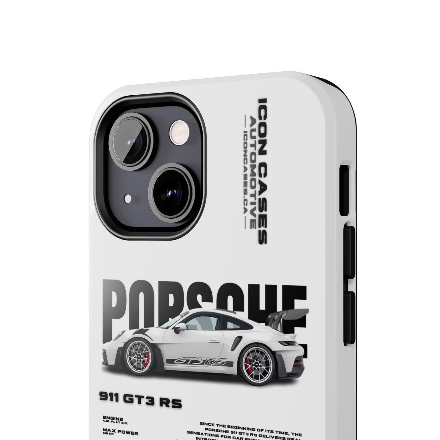 "GT3RS" White Case Phone Case Icon Cases