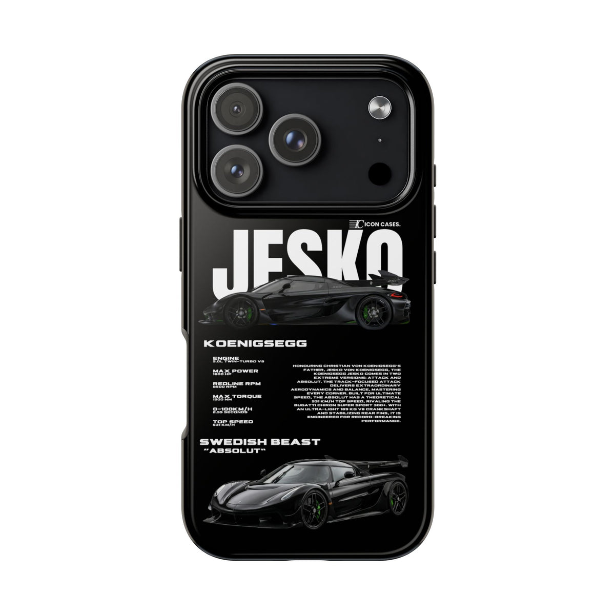 "Jesko" Black case