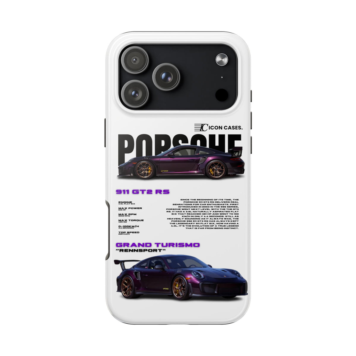 "Purple GT2RS" White Case