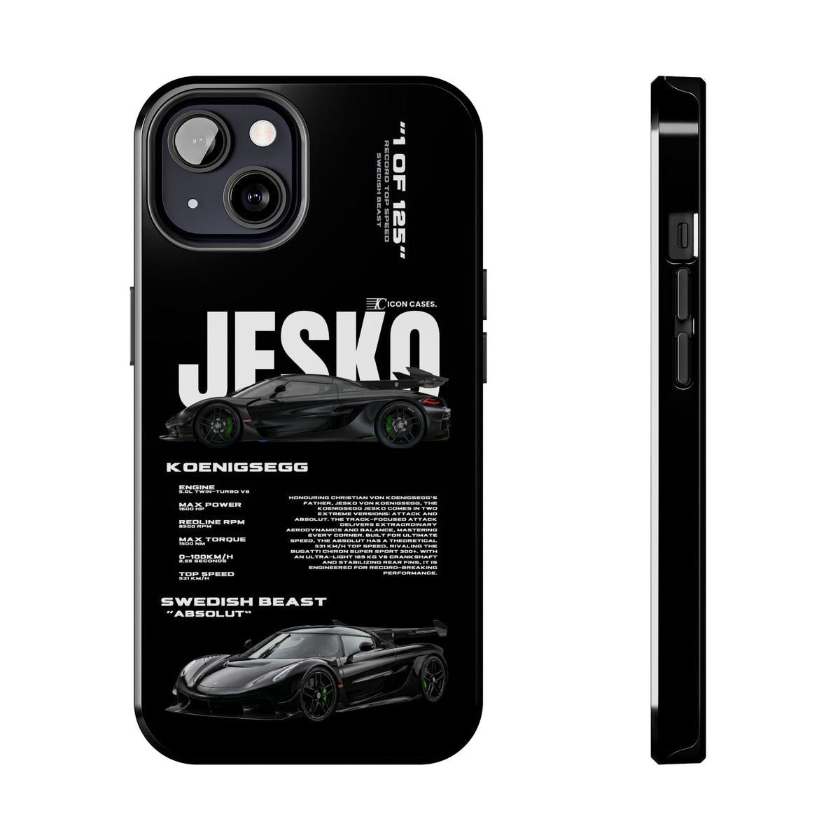 "Jesko" Black case