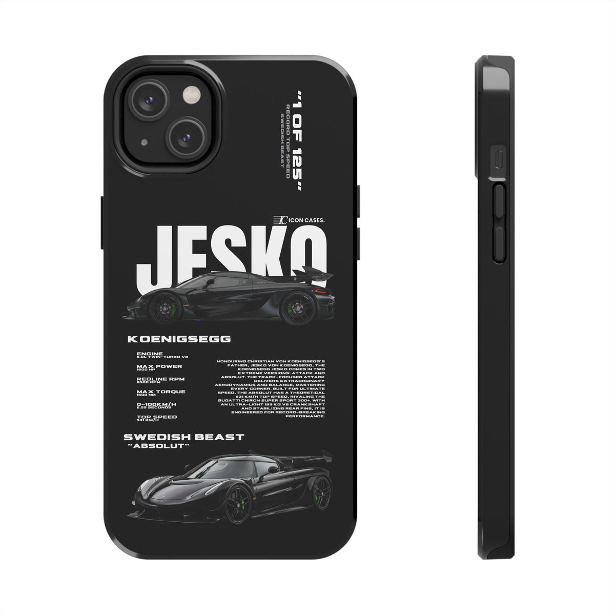 "Jesko" Black case