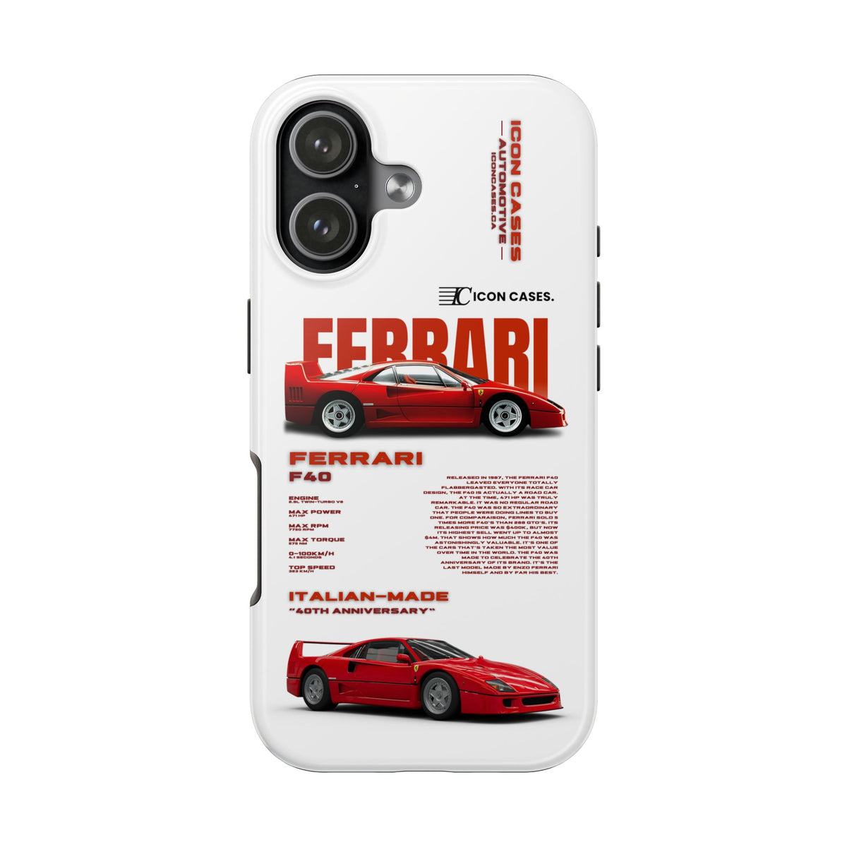 "F40" White Case